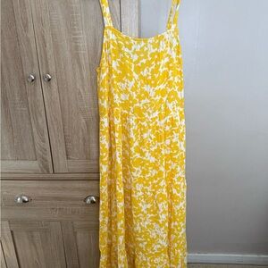 Yellow Floral Maxi Dress